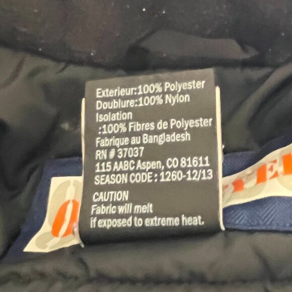 Obermeyer kids hooded jacket insulated navy blue 4 - Picture 14 of 14